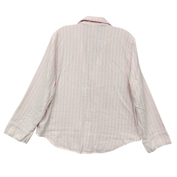 Victoria's Secret Heritage Pajama Set Size XL Pink and White Shirt and Pants - Picture 4 of 14